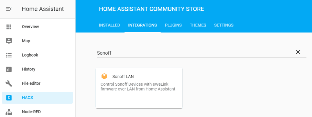 Home assistant sonoff lan настройка