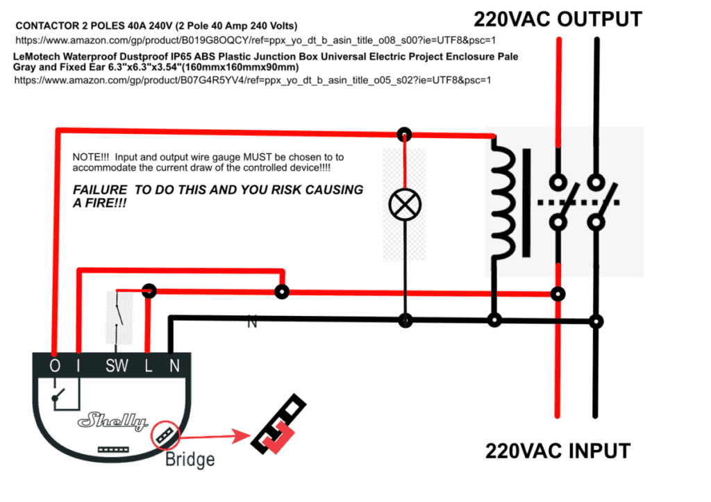 How to wire Woods 50054 WiOn contactor, Wifi relay